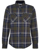 Men's Barbour Snowcap Tailored Shirt - Olive Marl