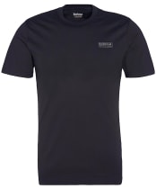 Men's Barbour International Small Logo Tee - BLACK/PEWTER 2