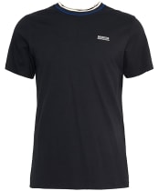 Men's Barbour International Buxton Tipped Cotton T-Shirt - New Black