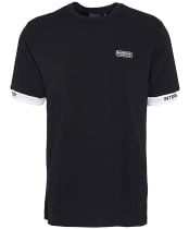 Men's Barbour International Heim Short Sleeve Cotton T-Shirt - Black