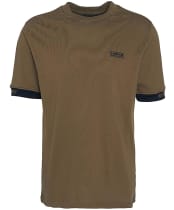 Men's Barbour International Heim Short Sleeve Cotton T-Shirt - Military Olive