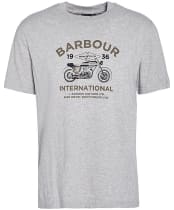 Cafe Graphic T - Grey Marl