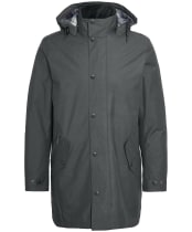 Men's Barbour Chelsea Mac Waterproof Jacket - CHARCOAL/BLUE GR