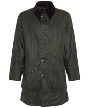 Men's Barbour Border Waxed Jacket - Archive Olive
