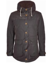 Men's Barbour Game Waxed Parka Jacket - Rustic