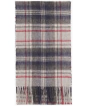 Barbour New Check Tartan Scarf - Blue Granite