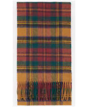 Barbour New Check Tartan Scarf - Harvest Gold