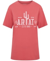 Women’s Ariat Cactus Logo Short Sleeve T-Shirt - Slate Rose