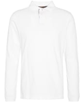 Men’s Barbour L/S Sports Polo Shirt - White