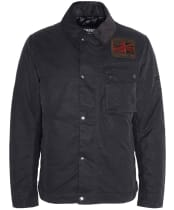 Men’s Barbour International Steve McQueen Workers Waxed Jacket - Charcoal