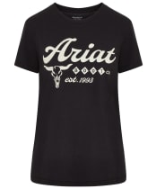 Women's Ariat Established Boot Co T-Shirt - Black