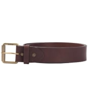 Men’s Barbour Contrast Leather Belt - Olive