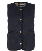 Cecily Gilet - Dark Navy / Sky Dress Tartan
