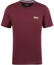 Men's Barbour International Small Logo Tee - Bordeaux