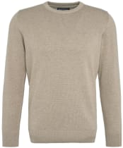 Men's Barbour Pima Cotton Crew Neck Sweater - Green Slate