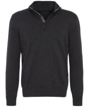 Men’s Barbour Avoch Half Zip Sweater - CHARCOAL MARL 2