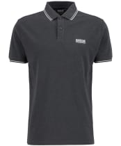 Men's Barbour International Evan Tipped Polo Shirt - Asphalt