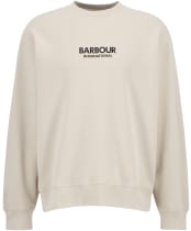 Men's Barbour International Formula Oversized Crew Sweatshirt - Asphalt Marl