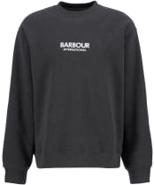 Men's Barbour International Formula Oversized Crew Sweatshirt - Oyster Grey