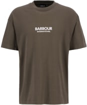 Men's Barbour International Os Formula T-Shirt - Major Brown