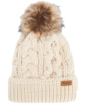 Women's Barbour Penshaw Cable Beanie - Blush Pink