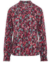 Women's Lily & Me Rita Floral Frill Shirt - Mulberry