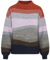 Women's Lily & Me Art Colour Block Jumper - Olive
