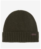 Men's Barbour Carlton Beanie Hat - Dark Green