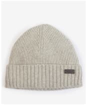 Men's Barbour Carlton Beanie Hat - Light Grey