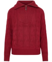 Women's Ariat Alamere Windproof Wool 1/2 Zip Sweater - Rubaiyat