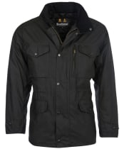 Men's Barbour Sapper Waxed Jacket - Black