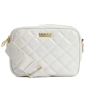 Women's Barbour International Quilted Sloane Crossbody Bag - Gloss Silver Birch
