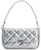 Women's Barbour International Quilted Mini Soho Crossbody Bag - High Shine Silver