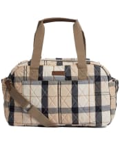 Women's Barbour Wetherham Quilted Overnight Holdall Bag - Safari Tartan