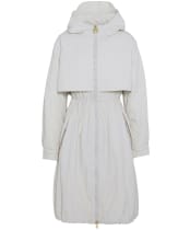 Women's Barbour International Estella Parka Casual Jacket - Silver Birch