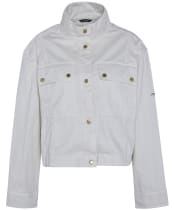 Women's Barbour International Sierra Cotton Casual Jacket - Silver Birch