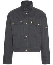 Women's Barbour International Sierra Cotton Casual Jacket - Envy Green