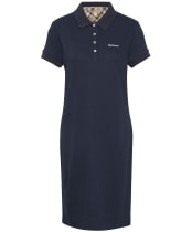 Women's Barbour Polo Dress - Navy 2