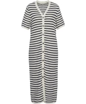 Women's Barbour Isla Knitted Midi Dress - Multi Stripe