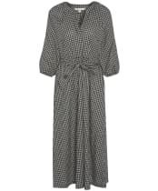 Women's Barbour Suri Midi Dress - Dark Navy / Light Sand / Military Brown