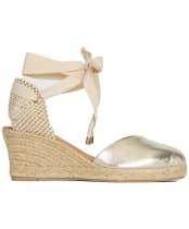 Women's Barbour Isla Espadrille Wedge Sandal - Gold
