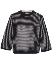 Women's Barbour Macy Knitted Jumper - Dark Navy Stripe