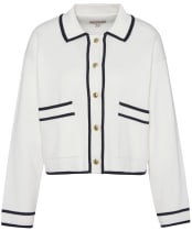 Women's Barbour Jasmine Knitted Cardigan - Cloud