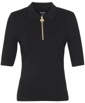 Women's Barbour International Emerson Knitted Jumper - Black