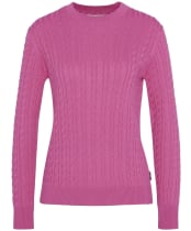Women's Barbour Hartland Crew Knitted Jumper - Rose Pink