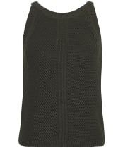 Women's Barbour International Dakota Sleeveless Knitted Jumper - Envy