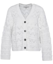 Women's Barbour Isla Knitted Cardigan - Cloud