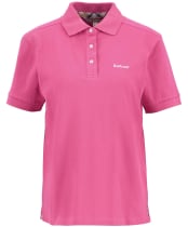 Women's Barbour Bowford Polo Top - Rose Pink