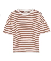 Women's Barbour Adria Top - BRAN STRIPE