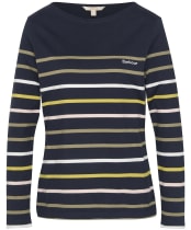 Women's Barbour Hawkins Top - Navy Stripe